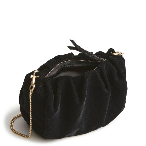 Vera Bradley Handbags - Vera Bradley Blake Crossbody Bag With Chain Strap Black Velvet -NWT